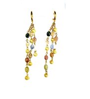 Orecchini Stocco Gioielli Donna in Oro giallo Tormalina COD492-01 - COD492-01